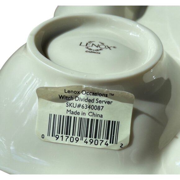 Halloween Witch Lenox Divided Serving Tray Candy Dish Plate RETIRED Original Box - Picture 8 of 12